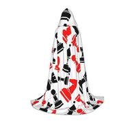 BKDODKS Mantello con cappuccio unisex per cosplay, gotico, rinascimentale e altro ancora