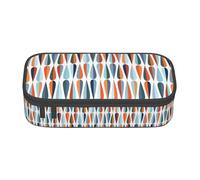 BKDODKS Mid Century Modern Retro con Stampa a Forma di Goccia Multifunzionale Astuccio di Cancelleria Borsa di Immagazzinaggio Forniture Adulti preferiti