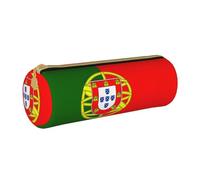 BKDODKS Portoghese Bandiera Stampa Adulti Astuccio in Pelle Uomini Donne Matita Pouch con Cerniera Leggero