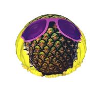 BKDODKS Psych - Cuffia da doccia da donna, leggera, riutilizzabile, morbida, impermeabile, a prova di perdite, colore nero