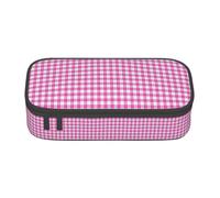 BKDODKS Rosso Plaid Stampa Multifunzionale Matita Caso Cancelleria Forniture Sacchetto di Immagazzinaggio Favor