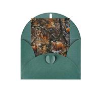 BKDODKS Set di biglietti di auguri festivi con stampa di cervi e alci, 10 x 15 cm, biglietti di auguri vuoti per tutte le occasioni