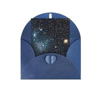 BKDODKS Set di biglietti di auguri festivi con stampa di galassie e ammassi stellari, 4 x 6, per compleanno, simpatia, biglietti vuoti per tutte le occasioni