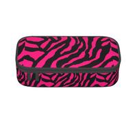 BKDODKS Zebra Tiger Leopard Red Print Astuccio multifunzione cancelleria Storage Bag Forniture Adulti preferiti