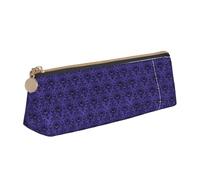 Bkdogkt Haunted Mansion - Astuccio semplice a triangolo, per penne, trucchi, accessori per uso quotidiano, Bianco, One Size