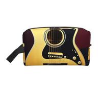 Bkdogkt Nota chitarra stampa grande capacità organizzatore cosmetico per donne e uomini portatile viaggio trucco sacchetto, bianco, Taglia unica