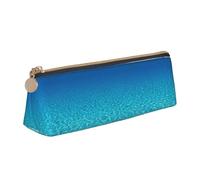 Bkdogkt Tranquil Underwater Scenery Print Simple Pencil Case Triangolo Pouch per Penne Makeup Art Supplies Daily Essentials, Bianco, One Size