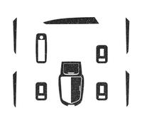 BKDONMAA Compatibile con Adesivi for Interni Auto, Pannelli di Sollevamento for finestrini, Cambio, Pellicola Protettiva for Maserati Levante 2016-2025(Flash Point Black)