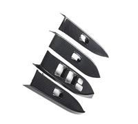 BKDONMAA Pannello Decorativo con Pulsanti di Sollevamento in Vetro Compatibile con Mitsubishi Pajero 4 V93V95V97V98 ABS con Texture in Fibra di Carbonio for Il Controllo dei finestrini