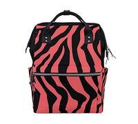 Bkeoy, zaino per pannolini, colore rosa, con stampa tigre