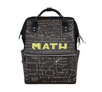 BKEOY Zaino per pannolini Matematica Formule Modello Borsa Pannolini Multifunzione Travel Daypack per Mamma Mamma Papà Unisex