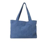 BKEPDY Borsa Spesa Donna Shopping Bag Velluto Coste Tracolla Borse Shopper Borsetta Capiente Pochette Ragazza Borsette Spiaggia