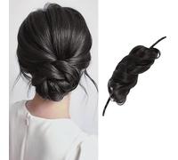 BKEPDY Chignon Facile Accessorio Capelli Finti Chignon Finto per Extension Coda Capelli Acconciatura Updo Bun Maker Ciambella per Donne Ragazze Acconciature Eleganti Raccolti (Nero)