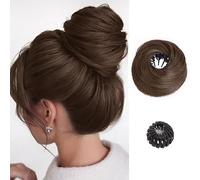 BKEPDY Chignon Facile Finto Per Capelli Finti Extension Coda Chignon Extension Capelli Accessori Per Acconciatura Raccolto Elegante Donna Ragazza Spessi Sottili (Marrone chiaro)