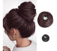 BKEPDY Chignon Facile Finto Per Capelli Finti Extension Coda Chignon Extension Capelli Accessori Per Acconciatura Raccolto Elegante Donna Ragazza Spessi Sottili (Marrone scuro)