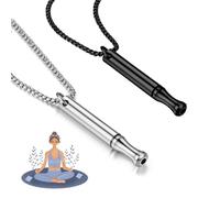 BKEPDY Collana Ciondolo Cilindrico Minimalista Catena Acciaio Inossidabile Pendente Tubolare Elegante Gioielli Unisex