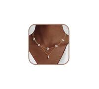 BKEPDY Collana per Donna Collane a Strati Regolabili Set Semplice Ipoallergenica Necklace Impilabile Collana Personalizzata Regali (Stile A)