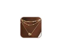 BKEPDY Collana per Donna Collane a Strati Regolabili Set Semplice Ipoallergenica Necklace Impilabile Collana Personalizzata Regali (Stile B)