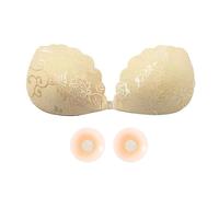 BKEPDY Copricapezzoli Adesivi Reggiseno Invisibile Coppe Adesive Seno Push up Forma a Fiore Riutilizzabile Traspirante Schiena Nuda Trasparente Boob Tape Alza Seno Adesivo