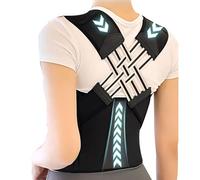 BKEPDY Correttore Posturale Schiena Incrociato Spalle Regolabile Supporto Lombare Tutore Ortopedico Fascia Postura Ergonomico Taglia L Spessore 2.0