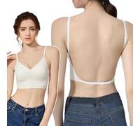BKEPDY Reggiseni Donna Senza Cuciture Triangolo Senza Ferretto Imbottito Microfibra Minimizer Comodo Traspirante Invisibile Supporto Quotidiano Bralette Morbido