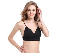 BKEPDY Reggiseno Donna Invisibile Reggiseni a Schiena Bassa con Schiena Scoperta e Ferretto Invisibile Reggiseni Convertibili con Taglio Basso per Le Donne (Nero L (36/80ABC))
