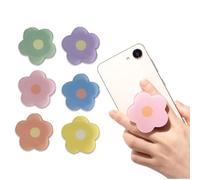BKEPDY Set di 6 Graziosi Porta Airbag per Cellulare in Acrilico con Motivo Floreale Maniglia per Cellulare Supporto per Cellulare Colorato e Vario