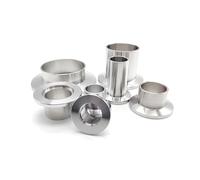 BKGWCSOR 1pc Vacuum Flange Joint KF16 Welded Pipe Fittings Joint Length 30mm