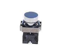 BKGWCSOR 5Pcs 22mm Blue Momentary Push Button Switch XB2-BA61 1NO