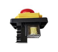 BKGWCSOR KJD12-14 Electromagnetic Switch 6Pins Emergency Stop Pushbutton Switches for Electrical Carpentry Tools 16A AC 220-240V
