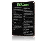 BKGWCSOR Retro Tin Sign Bible Quotes Compilation Wall-Art Home Office Garage Bedroom 8 X 12 inch