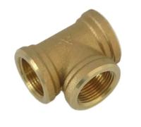 BKGWCSOR Thicker 1/2" 3/4" 1" 1-1/4" 1-1/2" 2" bspt Female Tee 3 Ways Pipe Fitting Connector Coupler Brass Water Gas Fuel Oil(DN40-1-1l2-BSP)