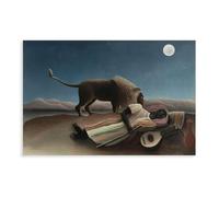 BKHJSASU Poster su tela con la ragazza zingara addormentata, decorazione artistica da parete per soggiorno e camera da letto, 60 x 90 cm