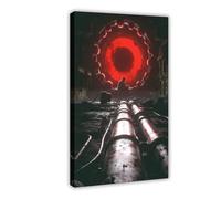 BKHJSASU Poster su tela, motivo: Pipeline Beneath The Red Sun (1), decorazione per camera da letto, ufficio, camera da letto, regalo, 60 x 90 cm