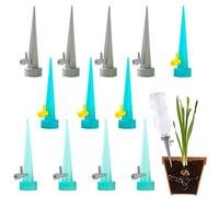 BKJJ Irrigazione Goccia Automatica, 12 Pezzi Regolabile Strumento di Irrigazione Irrigazione a Goccia per Bottiglie, Kit per Irrigazione a Goccia, per Domestica, Interni, Fiori, Bons
