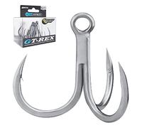 BKK GT-REX - Amo triplo | 5/0| Confezione da 5 | 7X | Rivestimento antiruggine per acqua salata | Macinato a mano | Esche schioccanti e attaccate