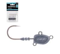 BKK Harpax Offshore Jighead Hook | 5/0-1/2 oz | Confezione da 4 | Rivestimento in stagno brillante | Punta ad ago