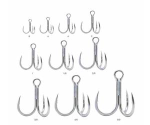 BKK RAPTOR-Z UA Treble Hooks - triple mis. da 8 a 5/0 ganci per trivellazioni...
