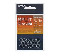 BKK Split Ring 51 anelli elastici in acciaio inox #10-136 kg - 9 pezzi