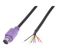 BKL ELECTRONIC Mini DIN maschio, dritto 0204097 Numero di poli (num): 6 viola 1 pc(i)