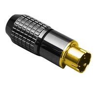 BKL Electronic 204022 0204022 - Connettore rotondo in miniatura, numero di poli: 8 nero, 1 pezzo