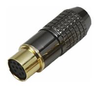 BKL 0204023 - Giunto Mini DIN - a 4 poli, in metallo, placcato oro