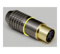 BKL Electronic 0212007 Connettore Mini-DIN Giunto dritto Numero Poli (num): 4