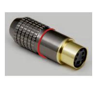 BKL Electronic 0212009 Connettore Mini-DIN Giunto dritto Numero Poli (num): 6