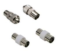 BKL Electronic 0403542 Kit adattatore coassiale Metallo Connessioni: Spina