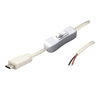 BKL Electronic 10080117 MUSB 10080117 - Cavo micro USB, spina dritta, 2 poli, colore: Bianco