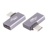 BKL Electronic 10080135 Adattatore USB-C ®, 4.0, angolo 90° sinistra/destra, Pr