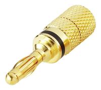 BKL Electronic 103028 0103028 - Connettore lamellare, dritto, diametro: 4 mm, 1 pezzo, colore: Nero