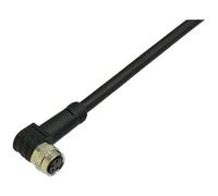 BKL Electronic 2700012 - Cavo di collegamento per sensore/attuatore M8, ad angolo, 2 m, numero di poli: 4 1 pz.