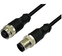 BKL Electronic 2702003 - Cavo di collegamento per sensore/attuatore M12, dritto, 2 m, numero di poli: 4 1 pz.